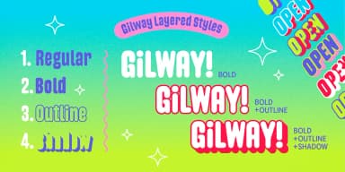 Gilway by Art Grootfontein — Display Font — thumbnail 7