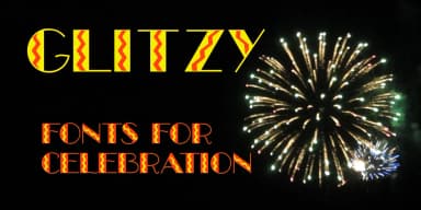 GLITZY by Ingrimayne Type — Decorative Font — thumbnail 1