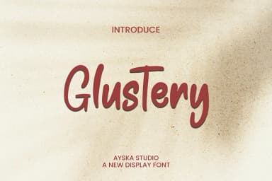 Glustery by Ayska — Script Handwritten Font — thumbnail 1