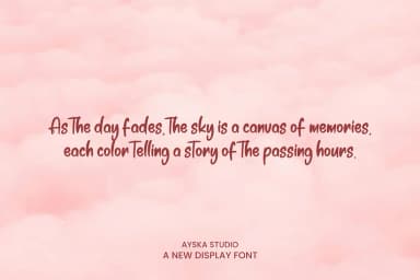 Glustery by Ayska — Script Handwritten Font — thumbnail 2