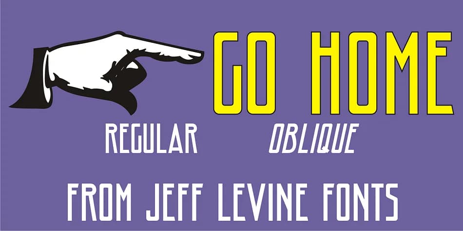 GO HOME JNL by Jeff Levine Fonts — Decorative Font