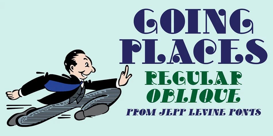 GOING PLACES JNL by Jeff Levine Fonts — Decorative Font
