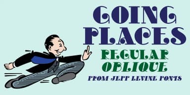 GOING PLACES JNL by Jeff Levine Fonts — Decorative Font — thumbnail 1