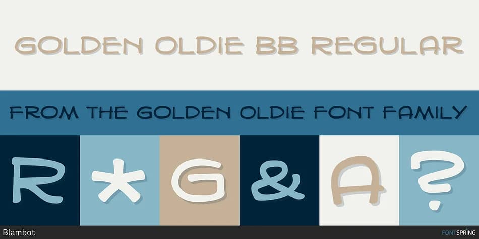 GOLDEN OLDIE by Blambot — Decorative Font