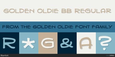 GOLDEN OLDIE by Blambot — Decorative Font — thumbnail 1