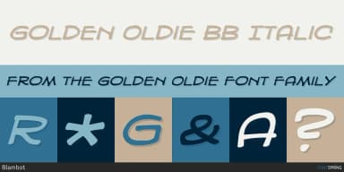 GOLDEN OLDIE by Blambot — Decorative Font — thumbnail 2