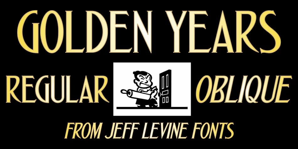 GOLDEN YEARS JNL by Jeff Levine Fonts — Decorative Font