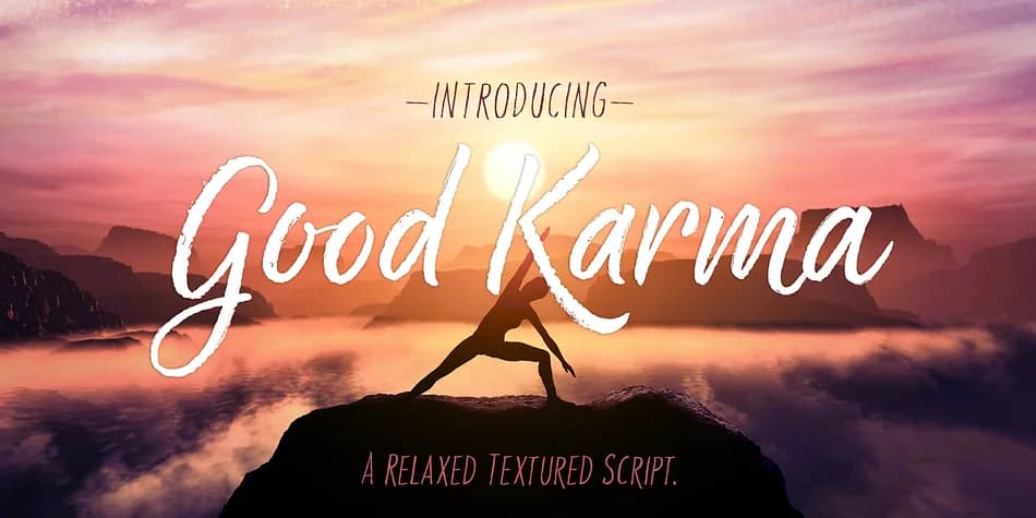 Good Karma by Positype — Script Handwritten Font