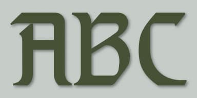 GOTHIC INITIALS by Gerald Gallo Fonts — Blackletter Font — thumbnail 5