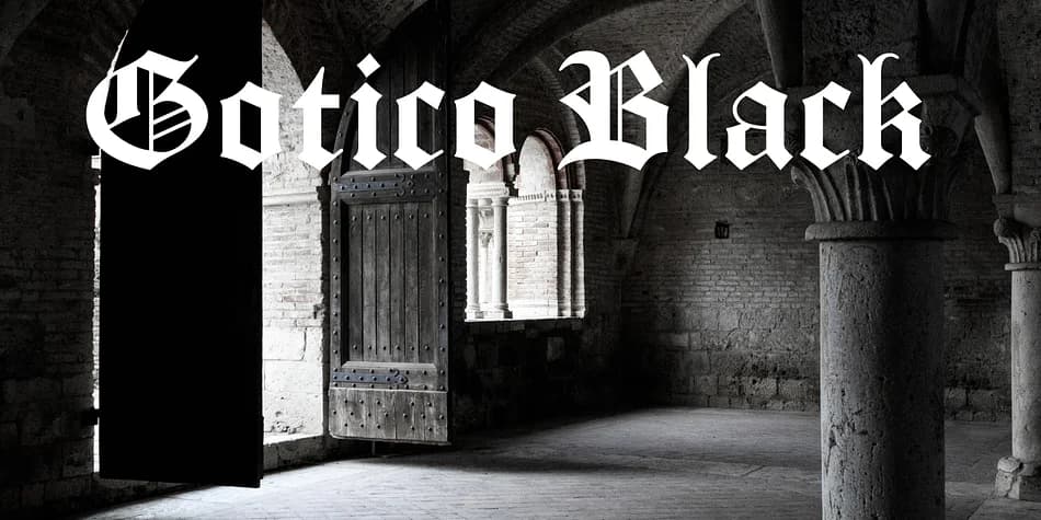 Gotico Black by FontHaus — Blackletter Font — preview 1