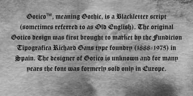 Gotico Black by FontHaus — Blackletter Font — thumbnail 2