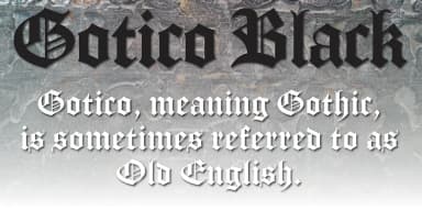 Gotico Black by FontHaus — Blackletter Font — thumbnail 3