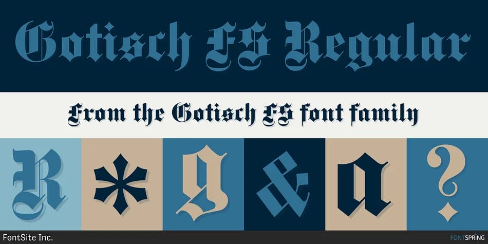 Gotisch FS by FontSite Inc. — Blackletter Font