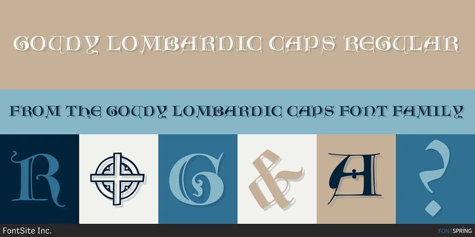GOUDY LOMBARDIC CAPS by FontSite Inc. — Blackletter Font