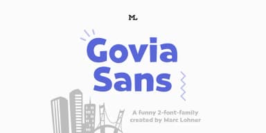 Govia Sans by Marc Lohner — Decorative Font — thumbnail 1
