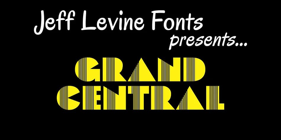 GRAND CENTRAL JNL by Jeff Levine Fonts — Decorative Font
