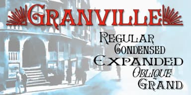 Granville by Greater Albion Typefounders — Decorative Font — thumbnail 1
