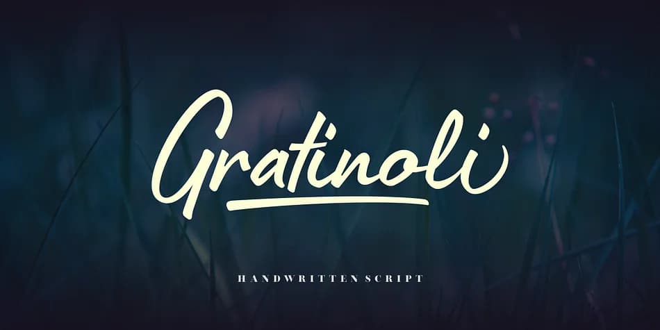 Gratinoli by Seventh Imperium — Script Handwritten Font
