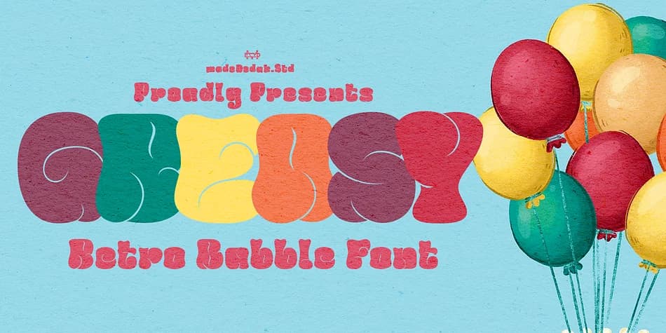 Greasy Bubble Font by madeDeduk — Decorative Font