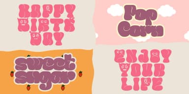 Greasy Bubble Font by madeDeduk — Decorative Font — thumbnail 6