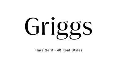 Griggs Flare by Seniors Studio — Decorative Font — thumbnail 1