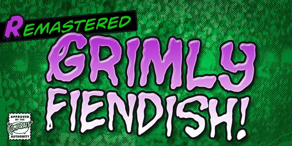 GRIMLY FIENDISH by Comicraft — Decorative Font