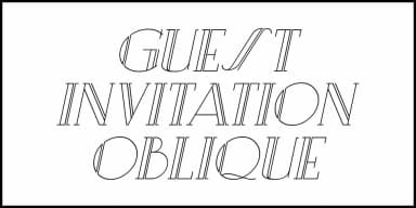 GUEST INVITATION JNL by Jeff Levine Fonts — Decorative Font — thumbnail 4