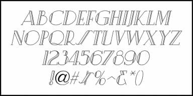 GUEST INVITATION JNL by Jeff Levine Fonts — Decorative Font — thumbnail 5