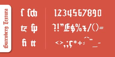 Gutenberg Textura Pro by SoftMaker — Blackletter Font — thumbnail 3