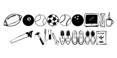 Guy Doodles by Outside the Line — Dingbats Font — thumbnail 3