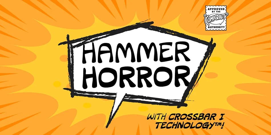 HAMMER HORROR by Comicraft — Decorative Font