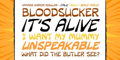 HAMMER HORROR by Comicraft — Decorative Font — thumbnail 2