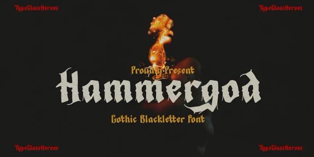HammerGod by TypeClassHeroes — Blackletter Font