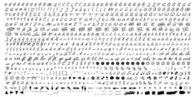 Hand Writing of Janina by Typo Graphic Design — Dingbats Font — thumbnail 3