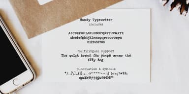 Handy Typewriter by Ana's Fonts — Dingbats Font — thumbnail 5
