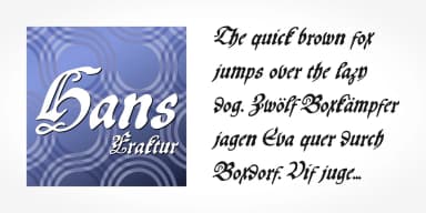 Hans Fraktur Pro by SoftMaker — Blackletter Font — thumbnail 4