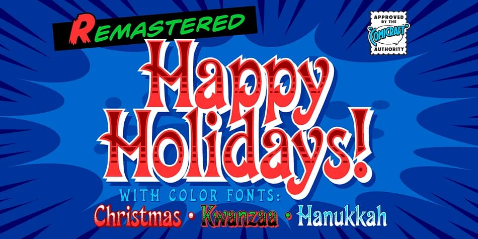 Happy Holidays by Comicraft — Decorative Font