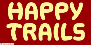 Happy Trails by Breauhare Fonts — Decorative Font — thumbnail 1