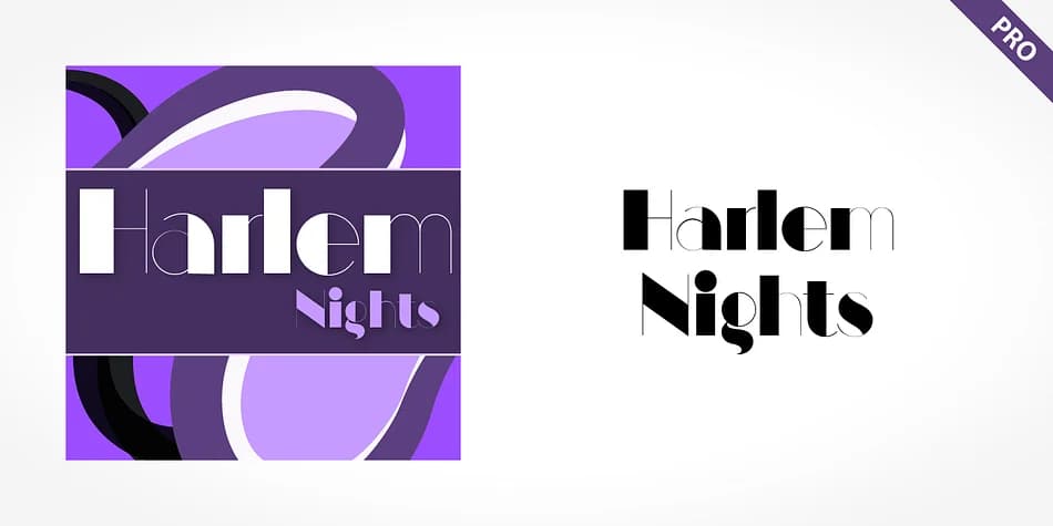 Harlem Nights Pro by SoftMaker — Decorative Font