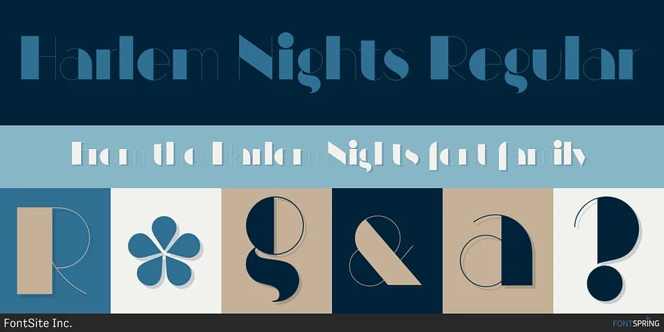 Harlem Nights by FontSite Inc. — Decorative Font