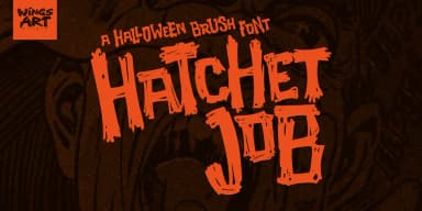 Hatchet Job by Wingsart Studio — Display Font — thumbnail 1