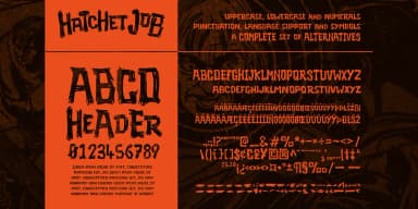 Hatchet Job by Wingsart Studio — Display Font — thumbnail 2