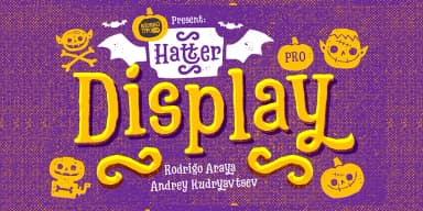 Hatter Display Pro by Rodrigo Typo — Dingbats Font — thumbnail 2