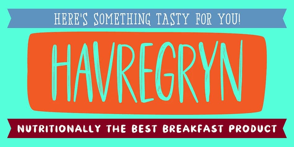 HAVREGRYN by Pizzadude.dk — Display Font