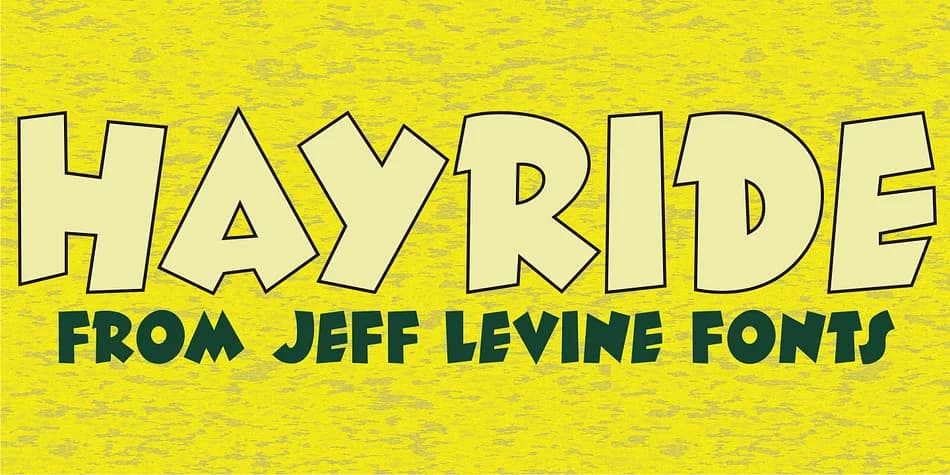 HAYRIDE JNL by Jeff Levine Fonts — Decorative Font