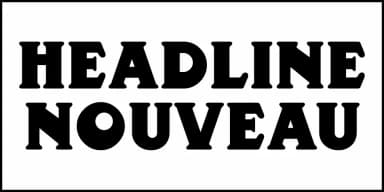 HEADLINE NOUVEAU JNL by Jeff Levine Fonts — Decorative Font — thumbnail 2
