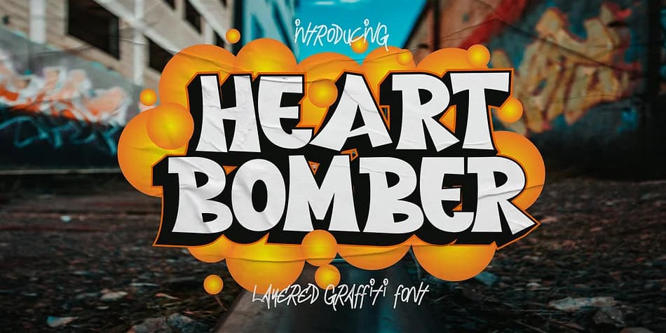 HEART BOMBER by Cikareotype Studio — Decorative Font