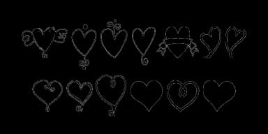Heart Doodles by Outside the Line — Dingbats Font — thumbnail 2