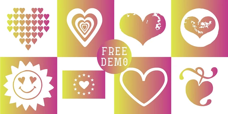 Hearts Love Smile by Typo Graphic Design — Dingbats Font