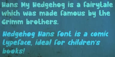 Hedgehog Hans by Hanoded — Decorative Font — thumbnail 3